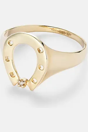 Aliita Horseshoe 9kt ring with diamond