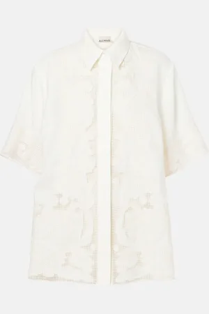 ALÉMAIS AlÃ©mais Embroidered linen shirt