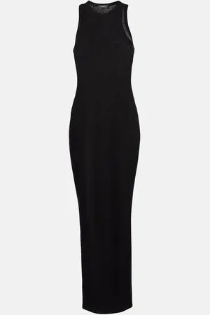 WARDROBE.NYC Cotton jersey maxi dress