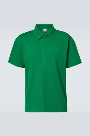 Loewe Cotton-blend piquet polo shirt