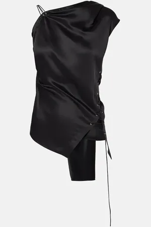 Acne Studios Asymmetric satin top