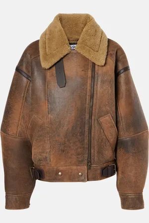 Acne Studios Lakota leather and shearling jacket