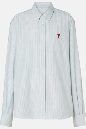 Ami Ami De CÅur striped cotton poplin shirt