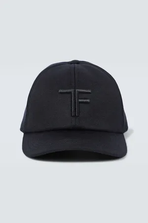 Tom Ford Logo embroidered cashmere baseball cap