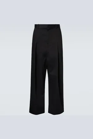 Loewe Low-rise cotton wide-leg pants