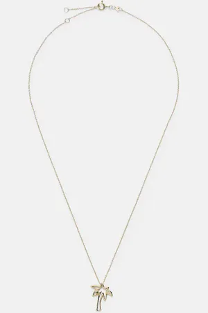 Aliita Palmera Esmeralda 9kt charm necklace with emerald