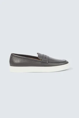 Manolo Blahnik Ellis leather penny loafers