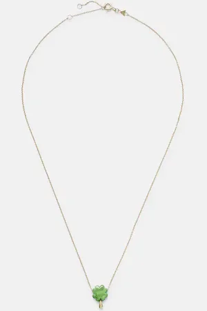 Aliita Clover 9kt pendant necklace with turquoise