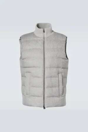 HERNO Silk and cashmere down vest