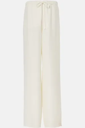 VALENTINO Cady Couture high-rise wide-leg pants