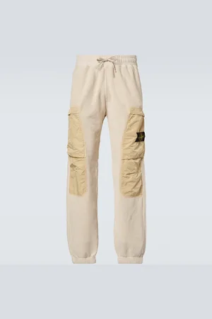 Stone Island Compass cotton-blend fleece cargo sweatpants