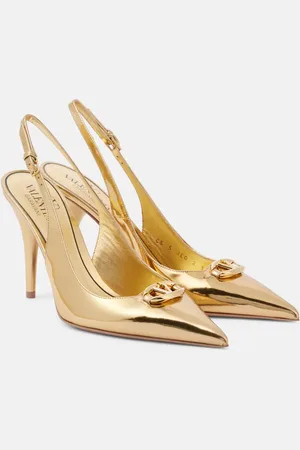VALENTINO GARAVANI VLogo Signature leather slingback pumps