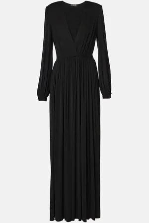 Loro Piana Bianca gathered jersey maxi dress