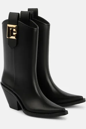 Balmain Tess PB leather cowboy boots