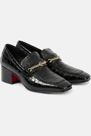 Christian Louboutin MJ Moc croc-effect leather loafers