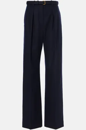 Loro Piana Edward wool and cashmere wide-leg pants