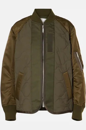 SACAI Twill-trimmed bomber jacket
