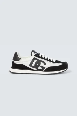 Dolce & Gabbana Logo suede-trimmed sneakers