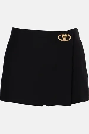VALENTINO VLogo Bold Crepe Couture skort