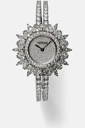 Yeprem Y-Momento 18kt white gold watch with diamonds