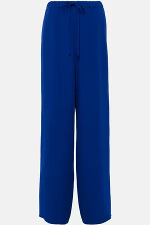 VALENTINO Cady Couture high-rise wide-leg pants