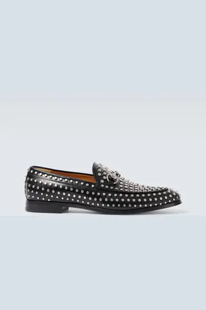 Gucci Horsebit studded leather loafers