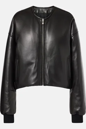 Alaïa AlaÃ¯a Leather bomber jacket