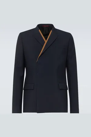 Gucci Intarsia wool satin blazer