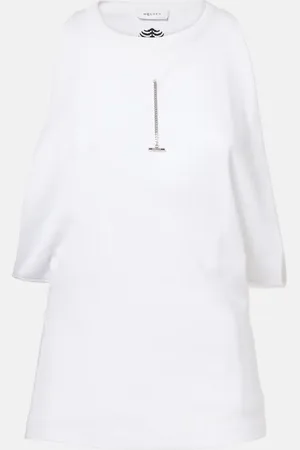 Alexander McQueen Draped cotton top