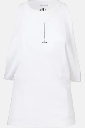 Alexander McQueen Draped cotton top
