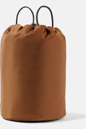 The Row Sporty leather-trimmed backpack