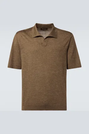 Loro Piana Silk, cashmere, and linen polo shirt