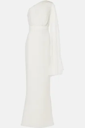 Max Mara Bridal Lorena chiffon and cady gown