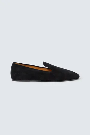 The Row Brent suede loafers