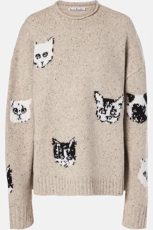 Acne Studios Wool-blend jacquard sweater