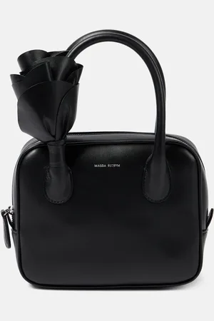 MAGDA BUTRYM Brigette floral-appliquÃ© leather tote bag