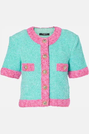 Balmain Cropped knit cardigan
