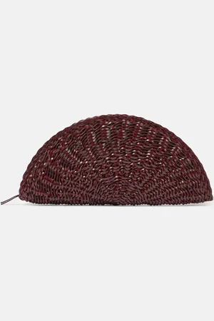 The Row Sunset woven leather clutch