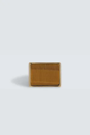 DRIES VAN NOTEN Ring with tiger eye