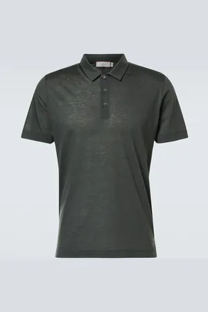 CANALI Cotton-blend polo shirt