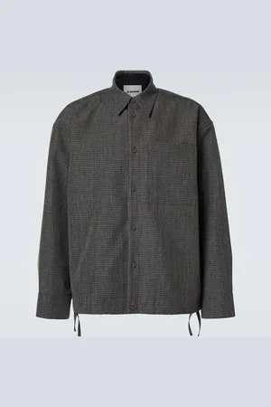 Jil Sander Checked virgin wool overshirt