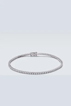 Mateo 14kt white gold tennis bracelet with diamonds