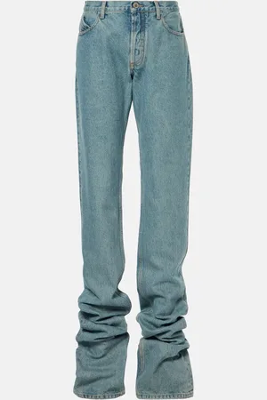 The Attico Ruched straight jeans