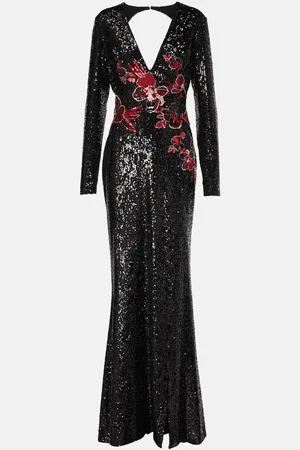 Elie saab Embroidered sequined gown