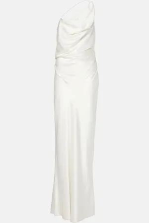 The Sei One-shoulder silk satin gown