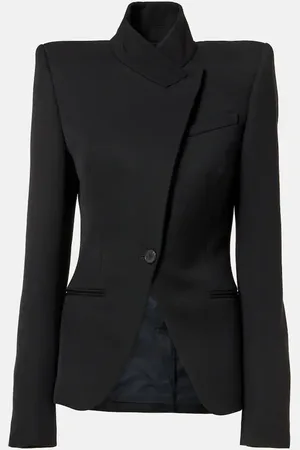 Alexander McQueen Single-breasted wool twill jacket