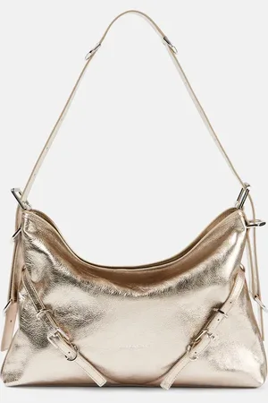 Givenchy Voyou Medium metallic leather shoulder bag