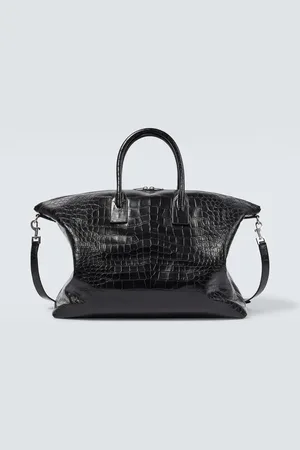 Saint Laurent Giant croc-effect leather tote bag