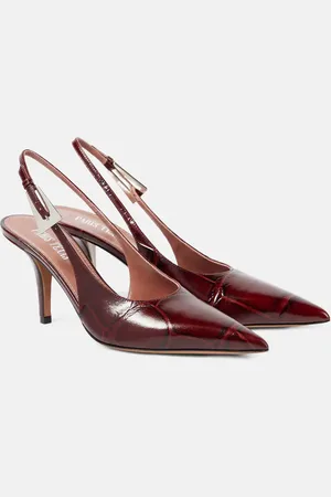 PARIS TEXAS Jessica 75 leather slingback pumps