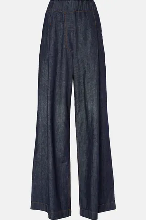 DRIES VAN NOTEN High-rise wide-leg jeans
